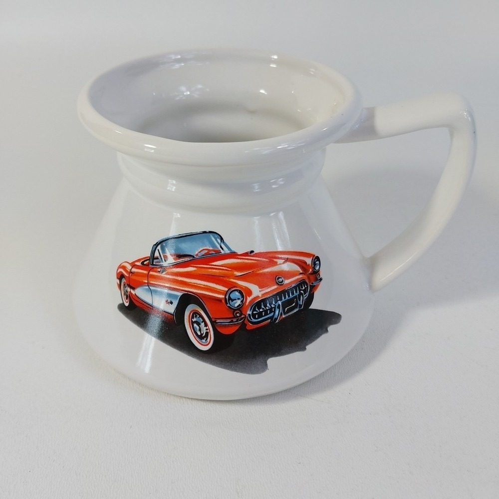 Corvette No Spill Wide Base Coffee Mug Cup 1957 Car‎
